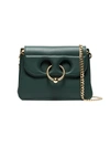 JW ANDERSON JW ANDERSON GREEN PIERCE MINI LEATHER SHOULDER BAG,HB60WR1812547680