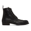 ANN DEMEULEMEESTER ANN DEMEULEMEESTER BLACK LEATHER BOOTS,1801-2800-P-370-099