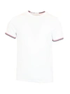 Moncler Stripe Detail Sleeve T In White