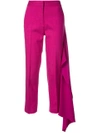 Hellessy Cropped Drape Trousers - Pink In Pink
