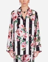 DOLCE & GABBANA PRINTED SILK SHIRT,F5H06THS1P6HWI10