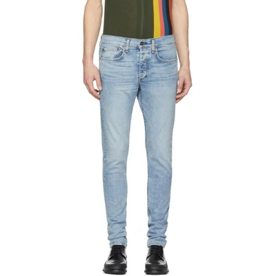 Rag & Bone Standard Issue 'fit 2' Slouchy Slim Fit Jeans (distress Blue)