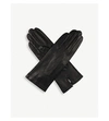 DENTS WOMEN'S BLACK CLASSIC SILK-LINED LEATHER GLOVES