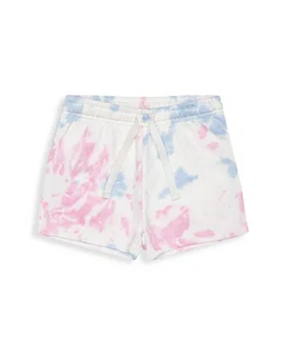 1212 Girls' Cotton French Terry Track Shorts - Little Kid In Marble