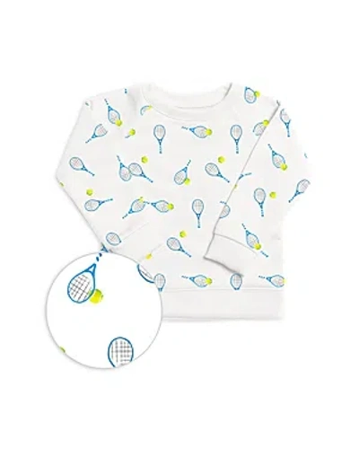 1212 Unisex Tennis Grand Slam Printed Pullover Sweatshirt - Little Kid In White