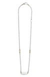 LAGOS LAGOS BELOVED OVAL PLATE CHAIN NECKLACE,04-80999-ML