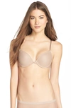 On Gossamer Bump It Up Underwire Push-up Bra In Champagne