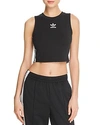Adidas Originals  Adicolor Classics Cropped Tank Top In Black