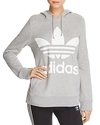 Adidas Originals Adidas Trefoil Logo Hoodie In Gray