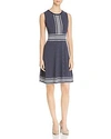 MICHAEL MICHAEL KORS SLEEVELESS DOTTED KNIT DRESS,MS88XR98KC