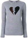 BELLA FREUD BELLA FREUD HEART BREAKER SWEATER - GREY,BFKJM1812644901