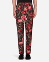 DOLCE & GABBANA PAJAMA trousers IN PRINTED SILK,GY15HTHS1MXHRA26