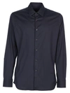 Prada Classic Stretch Shirt In Navy