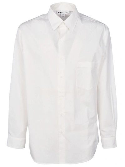 Y-3 Branded Shirt In Bianco