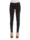 Hue Brushed Fleece Lined Seamless Leggings In Black
