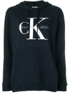 CALVIN KLEIN JEANS EST.1978 logo hooded sweatshirt,J20J20744512641527