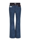 SONIA RYKIEL mixed patch jeans,1910630495