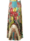 ETRO FLORAL AND PAISLEY PLEATED SKIRT,17697435712648789