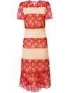 MAISON MARGIELA FLORAL EMBROIDERED MIDI DRESS,S29CT0679S4837912539323