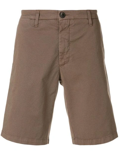 Eleventy Cargo Fitted Shorts In Brown