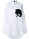 ANN DEMEULEMEESTER PEONY EMBROIDERED OVERSIZED SHIRT,18013614P12000412611789