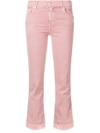 7 FOR ALL MANKIND 7 FOR ALL MANKIND CROP SLIM ILLUSION SKINNY JEANS - PINK,JSYRM980VY0012633010