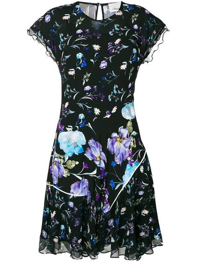 3.1 Phillip Lim / フィリップ リム Floral-print Silk Crepe Dress In Black