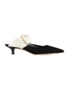 THE ROW Coco suede and satin mules,F1076 SW212
