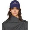 BALENCIAGA BALENCIAGA BLUE CAMPAIGN LOGO CAP,505985 310B5