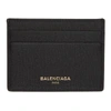 BALENCIAGA Black Leather Card Holder,490620 DLK0N