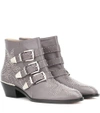 CHLOÉ SUSANNA LEATHER ANKLE BOOTS,P00304605