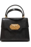 DOLCE & GABBANA WELCOME SMALL LIZARD-EFFECT LEATHER TOTE