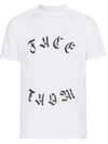 Facetasm Logo Printed Cotton Jersey T-shirt In White