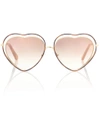 CHLOÉ Poppy heart-shaped sunglasses,P00307315-1