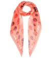 ALEXANDER MCQUEEN PRINTED SILK SCARF,P00300013