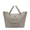 MELI MELO MELI MELO THELA TAUPE GREY LEATHER TOTE BAG FOR WOMEN,TH01-03