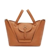 MELI MELO MELI MELO THELA TAN BROWN LEATHER TOTE BAG FOR WOMEN,TH01-02