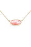 Kendra Scott Signature Elisa Necklace, 15 In Blush Dyed Ivory Mop/ Gold