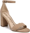 Sam Edelman Odila Ankle-strap Dress Sandals Women's Shoes In Golden Caramel Suede