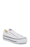 Converse White Chuck Taylor All Star Platform Leather Low Top Sneakers