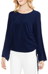 VINCE CAMUTO DRAWSTRING SIDE BLOUSE,9128026
