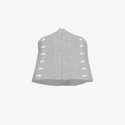 Jonathan Simkhai Lace Up Corset Top In Grey