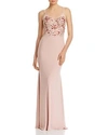AVERY G EMBELLISHED-BODICE GOWN,765XBL