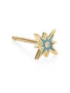 SYDNEY EVAN WOMEN'S STARBURST MINI ENAMEL SINGLE STUD EARRING,400094964306