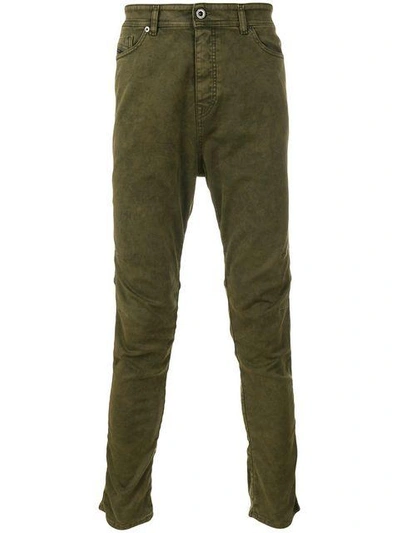Diesel Black Gold Washed Effect Skinny Trousers
