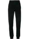 MOSCHINO MOSCHINO TAPERED TRACK TROUSERS - BLACK,A0328052712647137
