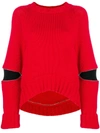 ALEXANDER MCQUEEN cut-out detail sweater,507934Q1AKQ12612794