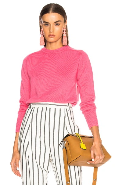 Victoria Beckham Fine Knit Sweater In Pink