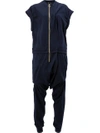 AGANOVICH AGANOVICH FRONT ZIPPED JUMPSUIT - BLUE,TS2212621386