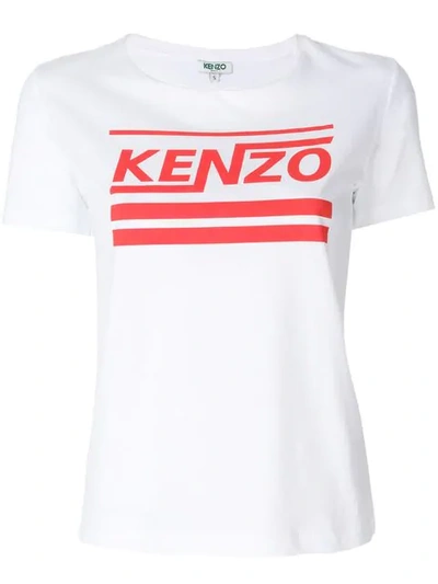 Kenzo Branded T-shirt In White
